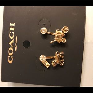 NWT Coach Horse and Carriage earrings